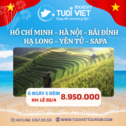 Tour HCM - Hà Nội - Bái Đính - Hạ Long - Yên Tử - SaPa 6 ngày 5 đêm
